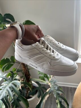Celine White Leather Low-Top Sneakers Sz 39